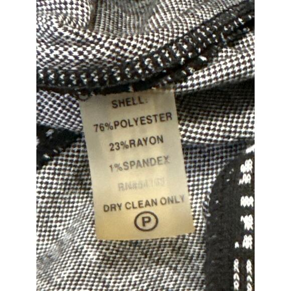 Calvin Klein Black Square Neck Short Cap Sleeve Knee Length Sheath Dress Size 4 - Picture 5 of 5